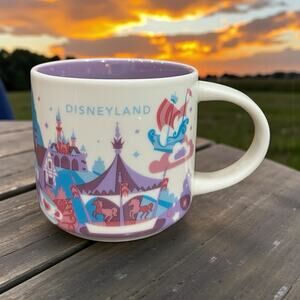 Starbucks You Are Here Fantasyland Theme Park Mug 14oz Pastel Collector Cup V2